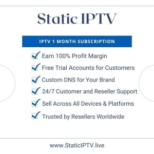 IPTV 1 Month Subscription