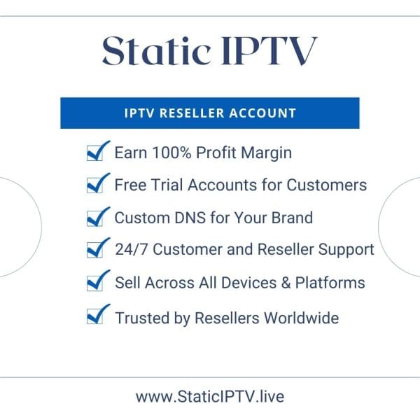 IPTV Reseller Account