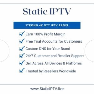 Strong 4k ott IPTV Panel