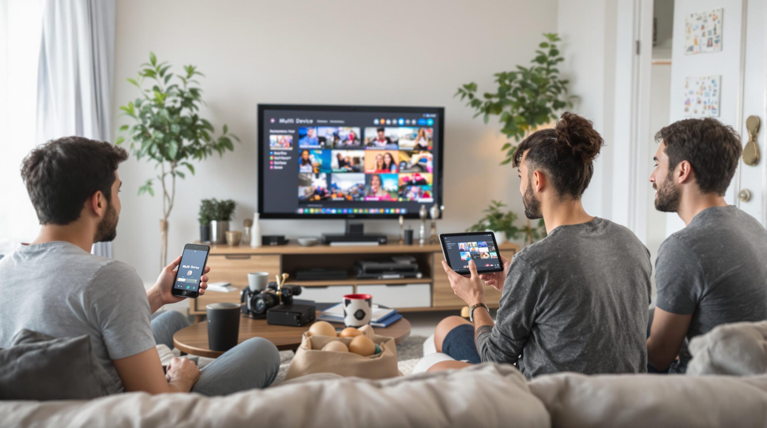 Group streams IPTV content on multiple devices at home